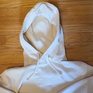 American Eagle eggshell white hoodie